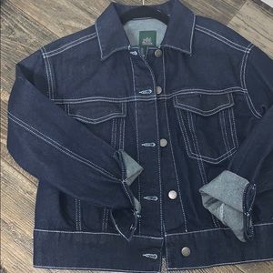 Dark Denim Crop Jacket